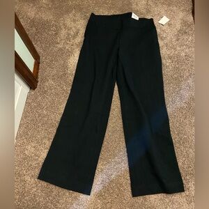 Lands’ End Black Straight Leg Pants- mid rise